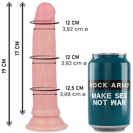ROCKARMY - LIQUID SILICONE PREMIUM AVENGER REALISTIC 19 CM -O- 3.98 CM - Größe 19