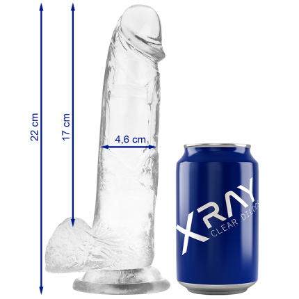 X RAY - KLARER HAHN MIT EIER 22 CM -O- 4.6 CM - Größe X