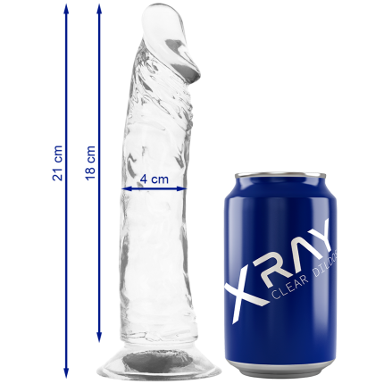 X RAY - KLARER HAHN 21 CM -O- 4 CM - Größe X