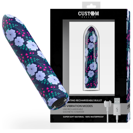 Aufladbare Bullet Vibrator mit 10 Intensitäten - Größe 10