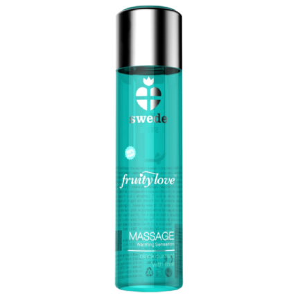 SWEDE - FRUITY LOVE MASSAGEÖL MIT WÄRMENDEM EFFEKT SCHWARZE JOHANNISBEERE UND LIMETTE 120 ML - Größe L