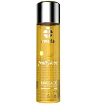 SWEDE - FRUITY LOVE MASSAGEÖL MIT WÄRMENDEM EFFEKT TROPISCHES FRUCHTIGES MIT HONIG 60 ML - Größe L