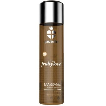 SWEDE - FRUITY LOVE MASSAGEÖL MIT WÄRMENDEM EFFEKT INTENSIVE DUNKLE SCHOKOLADE 60 ML - Größe L