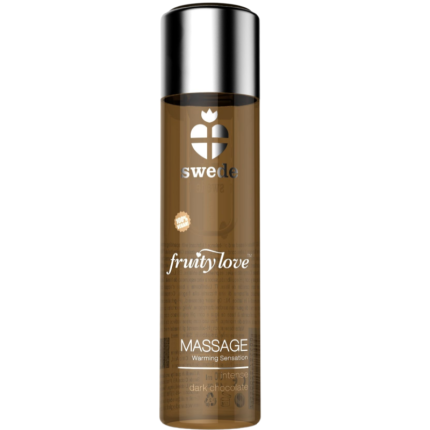 SWEDE - FRUITY LOVE MASSAGEÖL MIT WÄRMENDEM EFFEKT INTENSIVE DUNKLE SCHOKOLADE 120 ML - Größe L