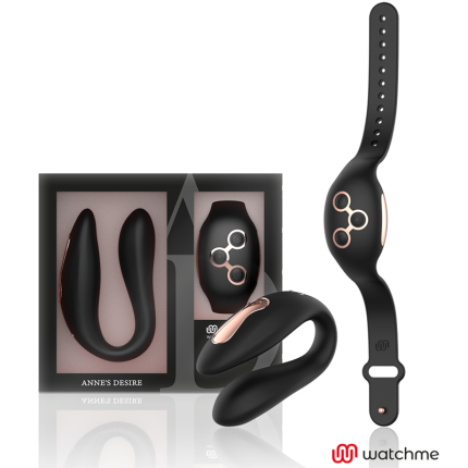 ANNE'S DESIRE - DUAL PLEASURE TECNOLOG A WATCHME SCHWARZ/GOLD - Größe S