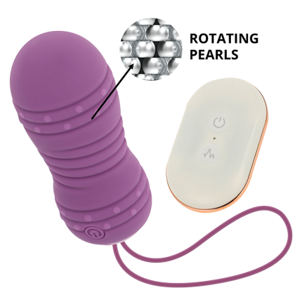 Rotierendes Ei mit Fernbedienung 7 Muster Lila