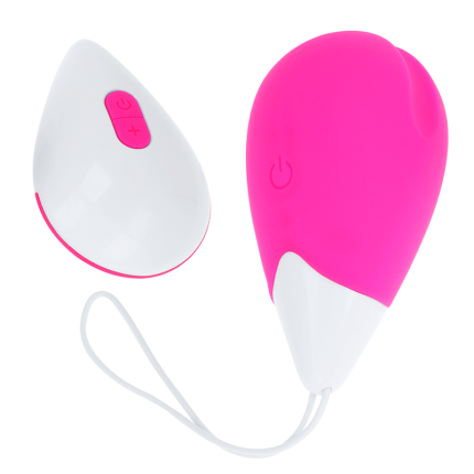 Vibrierendes Ei 10 Modi Rosa und Weiss - Größe 10