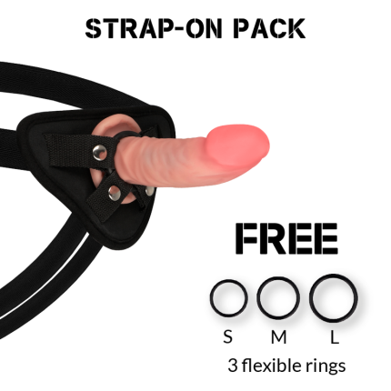 Dual Density Tiger Realistischer Dildo 14 cm - Größe 46